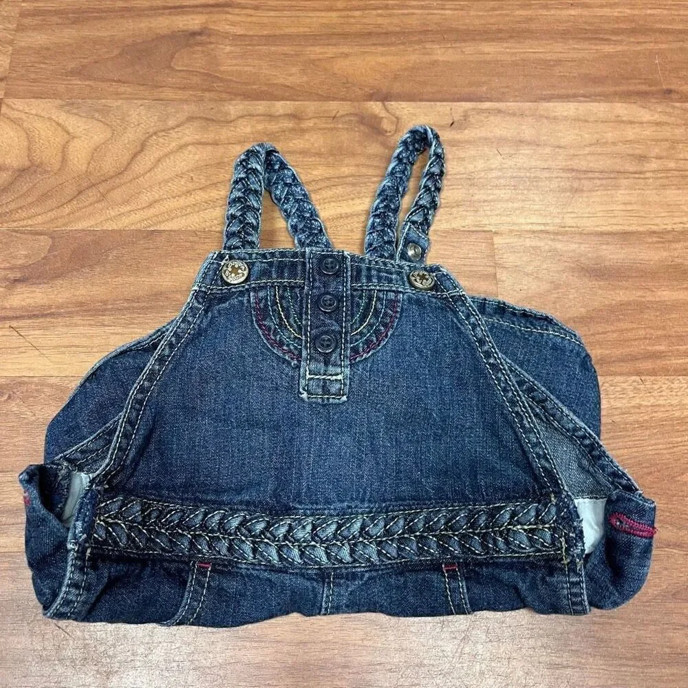 OshKosh B'gosh Bib Denim Shortalls Overalls Size 24 Months